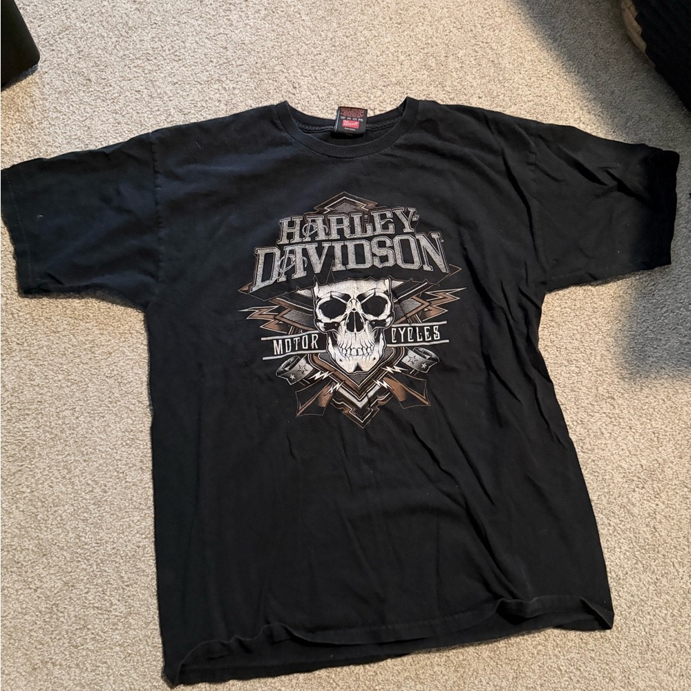 Harley-Davidson Black Skull Graphic Tee